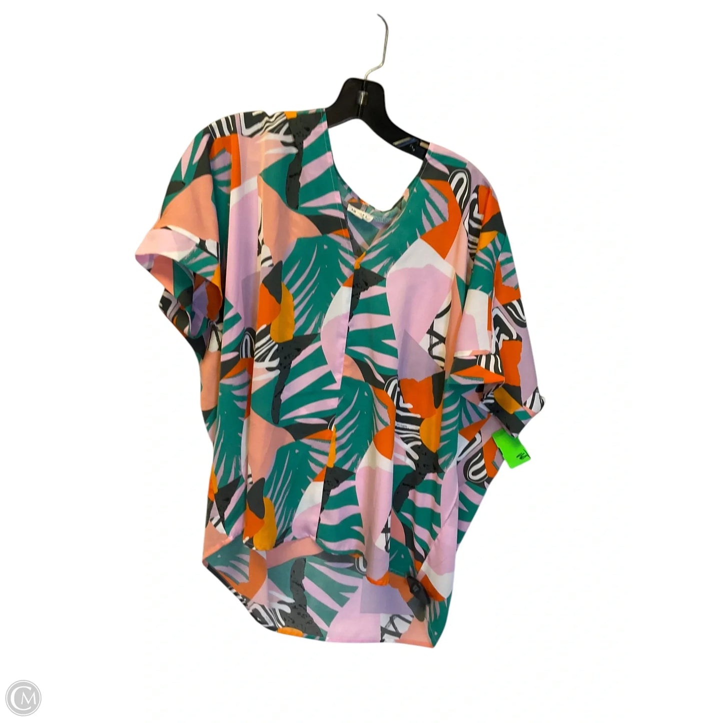Top Short Sleeve By Jodifl In Multi-colored, Size: S