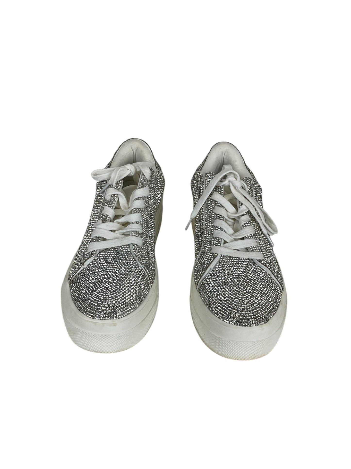 Shoes Sneakers Platform By Jessica Simpson In Silver, Size: 7