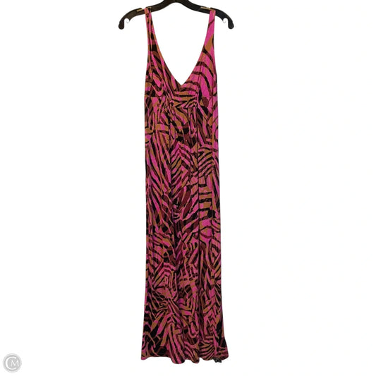 Dress Casual Maxi By Cabi In Brown & Pink, Size: S