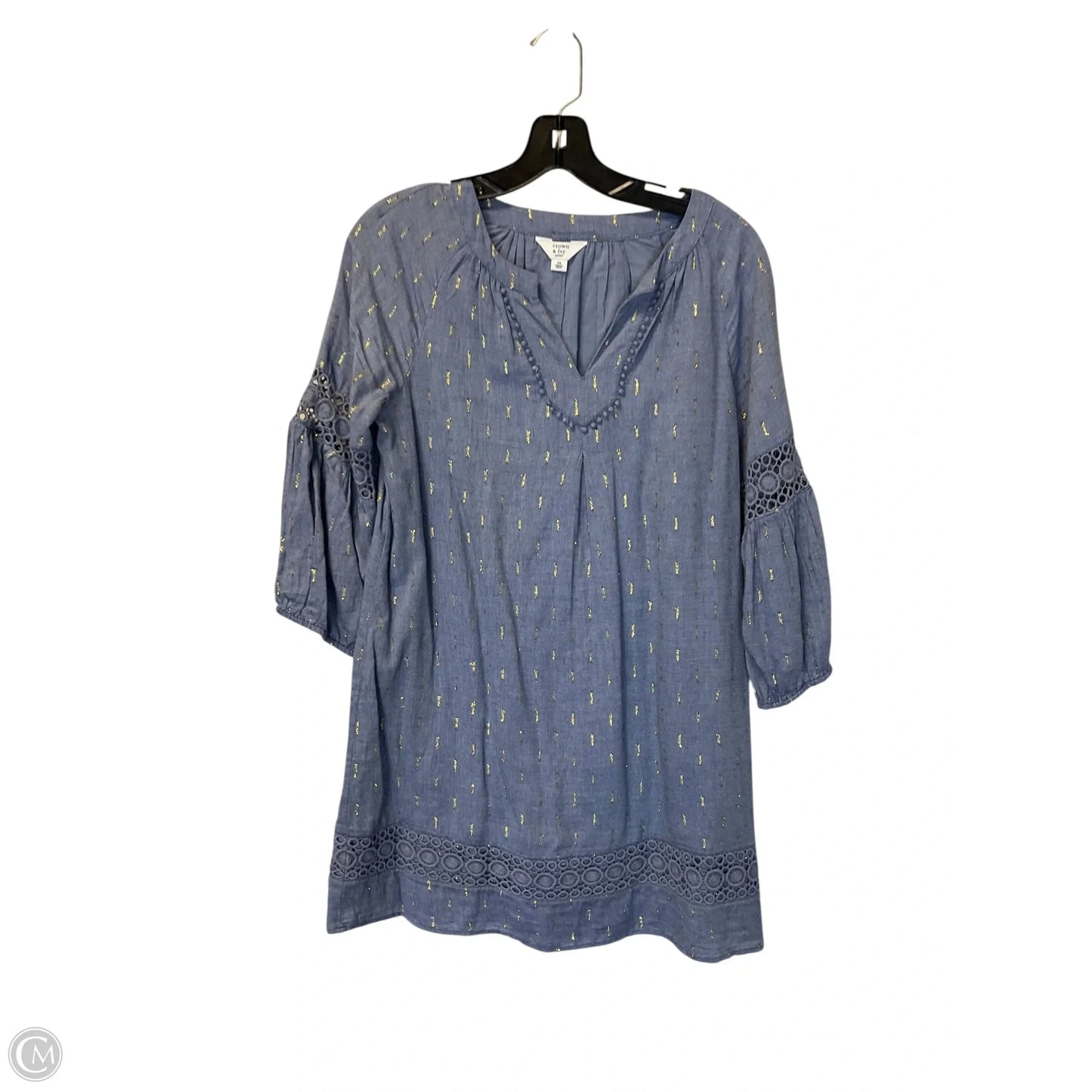 Dress Casual Short By Crown And Ivy In Blue, Size: S