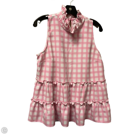 Top Sleeveless By Crown And Ivy In Pink, Size: L