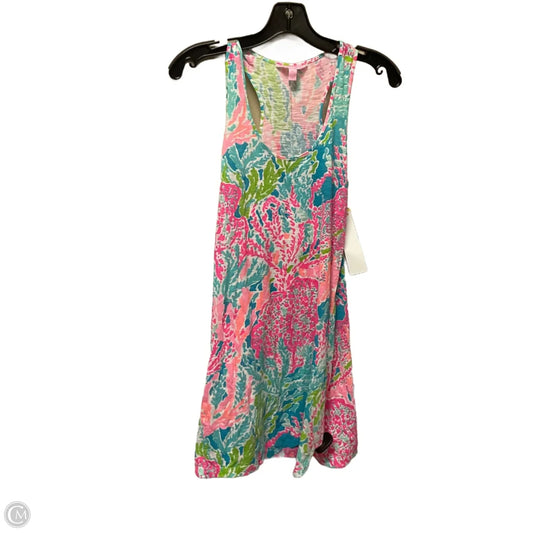 Dress Designer By Lilly Pulitzer In Blue & Green, Size: Xs