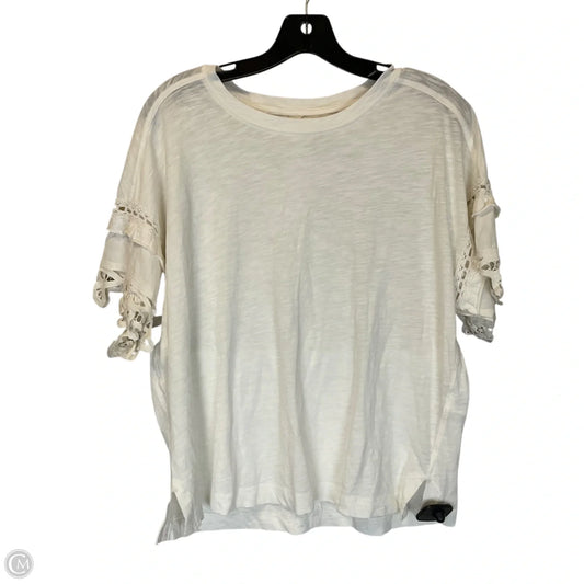 Top Short Sleeve Basic By Pilcro In White, Size: S