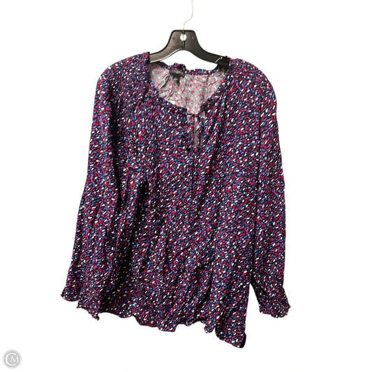 Top Long Sleeve By Talbots In Multi-colored, Size: 2x