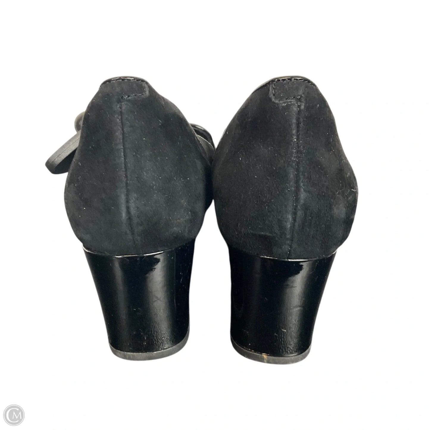 Shoes Heels Wedge By Clarks In Black, Size: 9.5