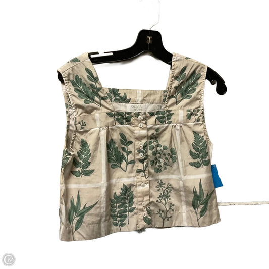 Top Sleeveless By Cmc In Beige, Size: S