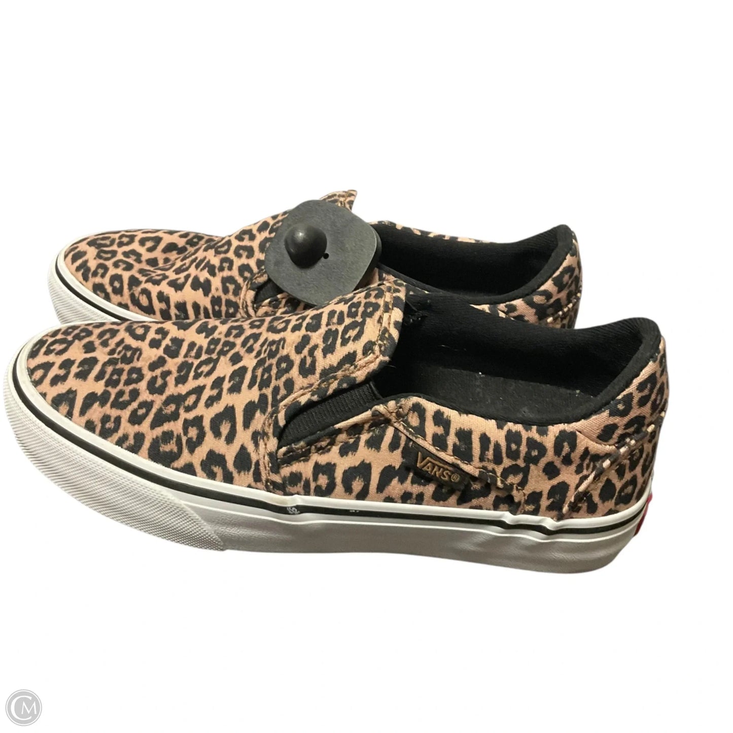 Shoes Flats By Vans In Animal Print, Size: 6