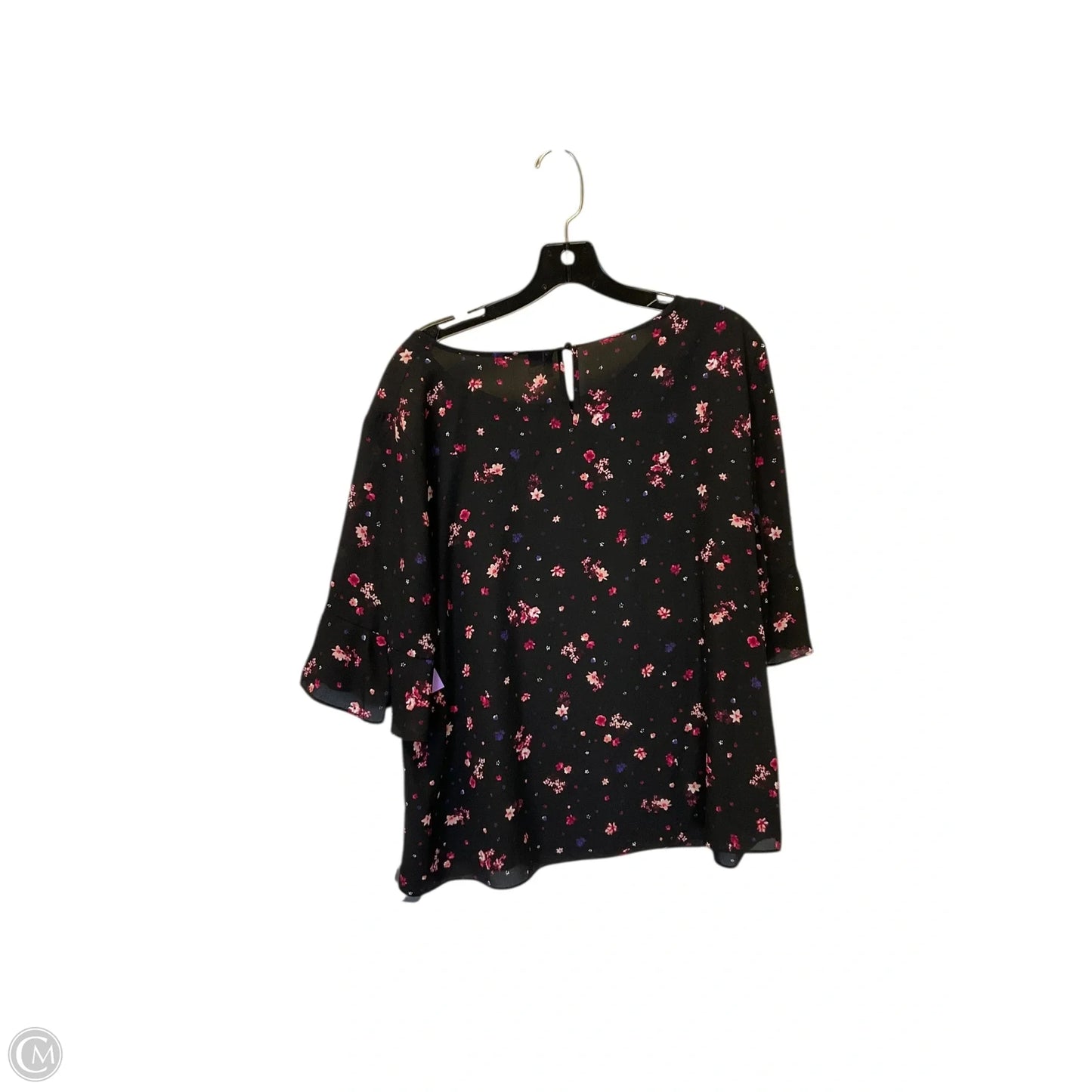 Top Short Sleeve By Elle In Black, Size: Xl