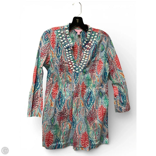 Top Long Sleeve Designer By Lilly Pulitzer In Multi-colored, Size: M