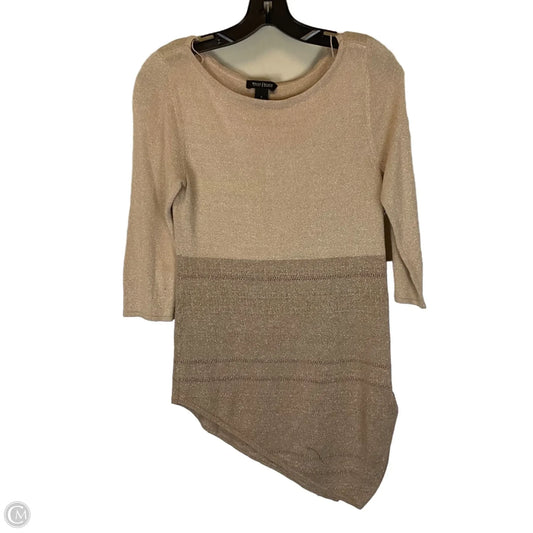 Top Long Sleeve By White House Black Market In Beige, Size: S