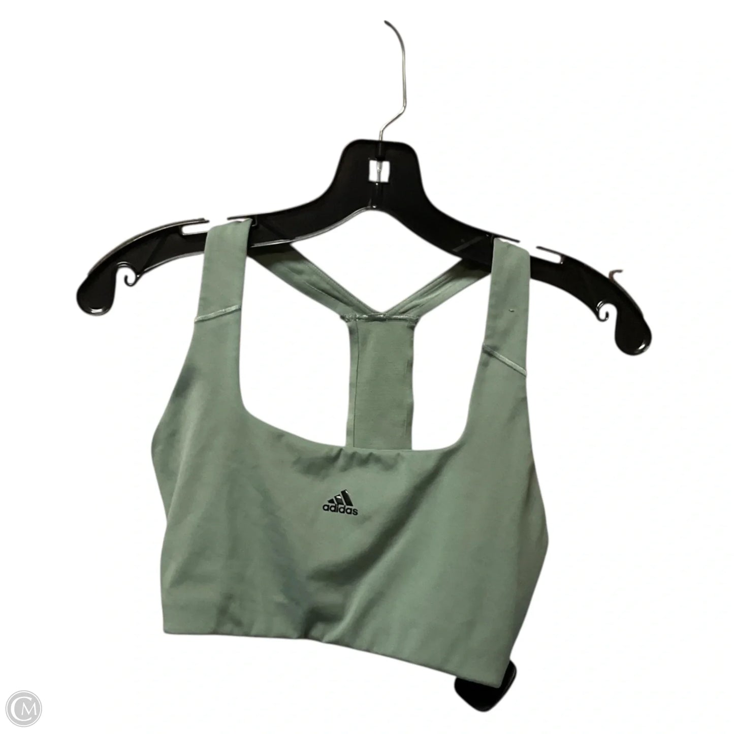 Athletic Bra By Adidas In Green, Size: S