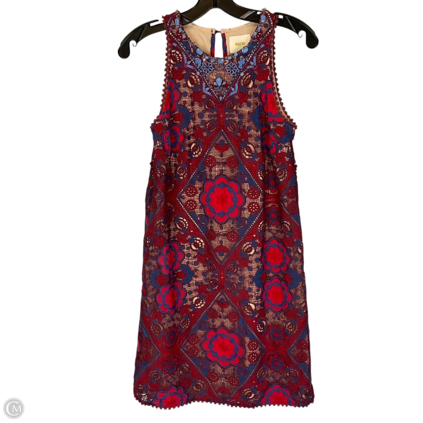 Dress Casual Short By Maeve In Blue & Red, Size: 00
