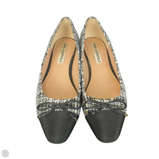 Shoes Designer By Karl Lagerfeld In Black, Size: 8