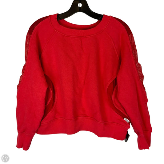 Sweatshirt Crewneck By Good American In Red, Size: S