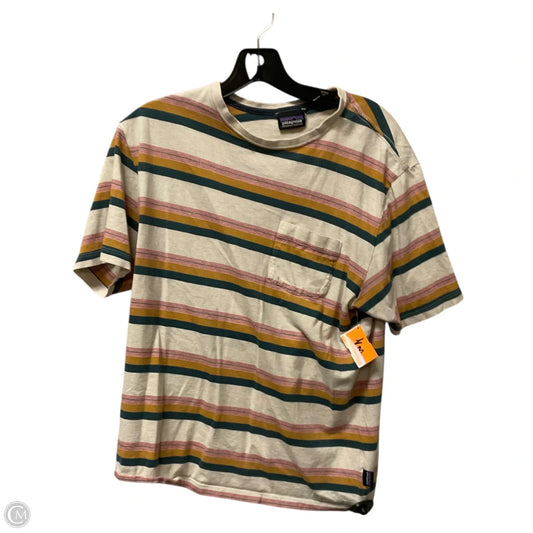 Top Short Sleeve By Patagonia In Multi-colored, Size: M