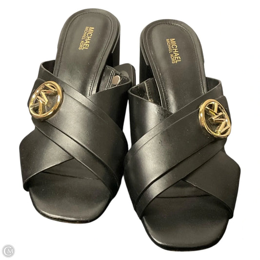 Sandals Heels Block By Michael By Michael Kors In Black, Size: 8.5