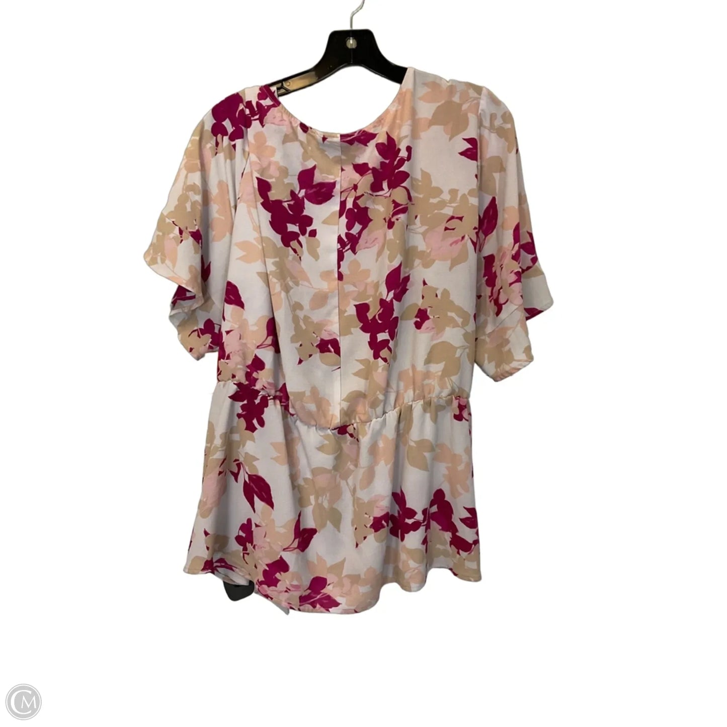 Top Short Sleeve By Lane Bryant In Floral Print, Size: 3x