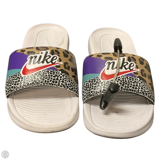 Sandals Flats By Nike In Multi-colored, Size: 8