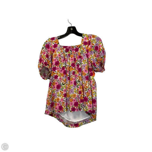 Top Short Sleeve By Draper James In Floral Print, Size: Xs