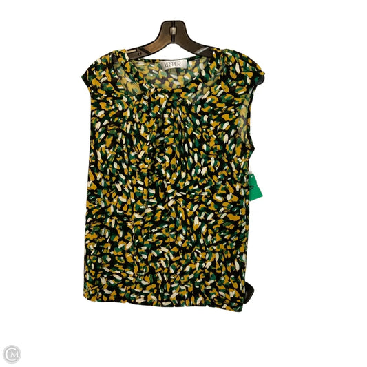 Top Sleeveless By Kasper In Green, Size: S