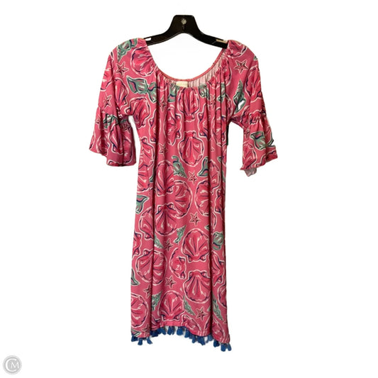 Dress Casual Short By Simply Southern In Pink, Size: M