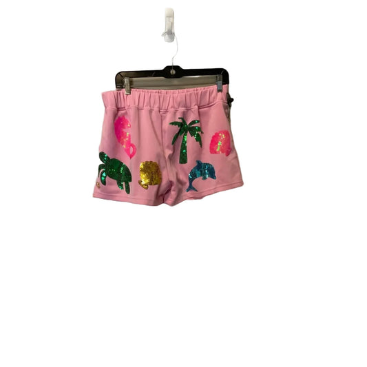Shorts By Simply Southern In Pink, Size: L