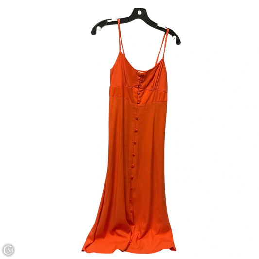 Dress Casual Midi By Monteau In Orange, Size: Xs