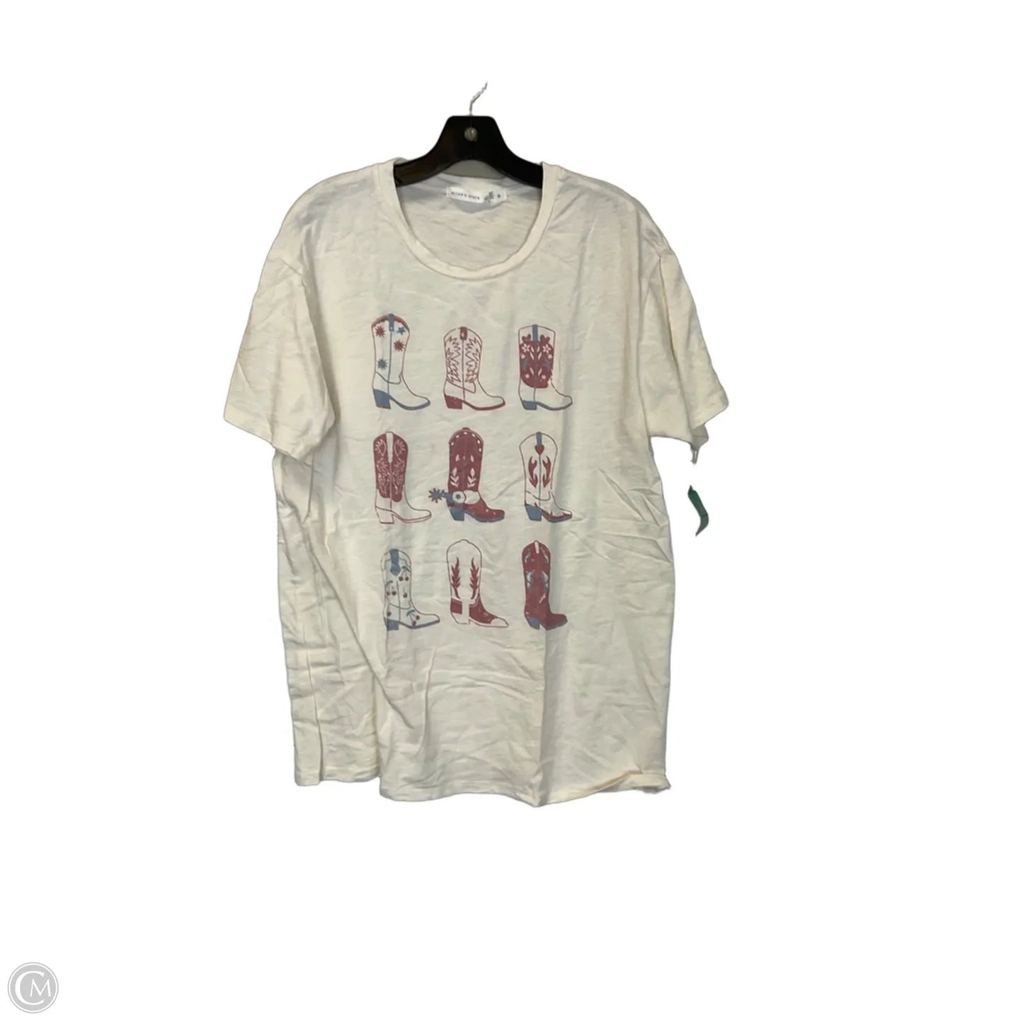 Top Short Sleeve By Altard State In Cream, Size: M