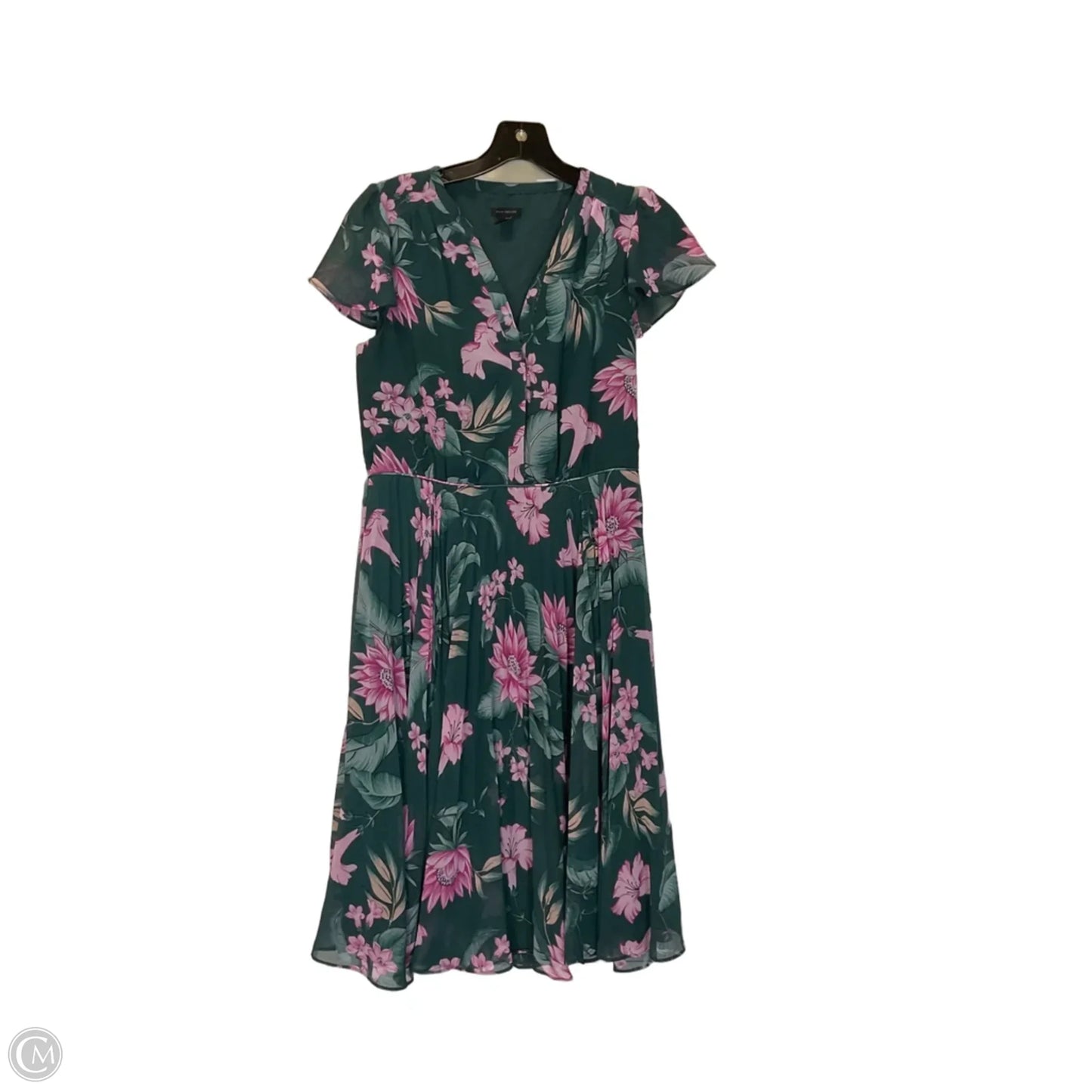 Dress Casual Short By Ann Taylor In Green, Size: 4