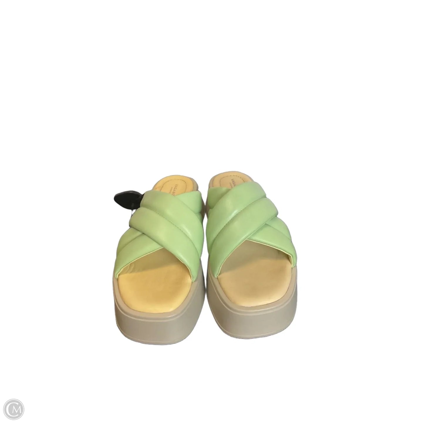 Sandals Heels Platform By Clothes Mentor In Green, Size: 8.5