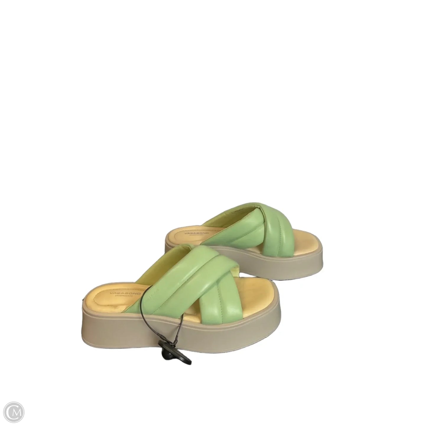 Sandals Heels Platform By Clothes Mentor In Green, Size: 8.5