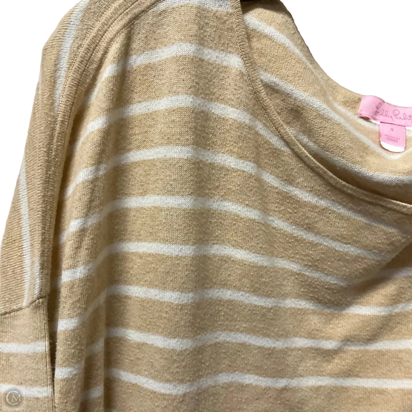 Top Long Sleeve Designer By Lilly Pulitzer In Tan, Size: S