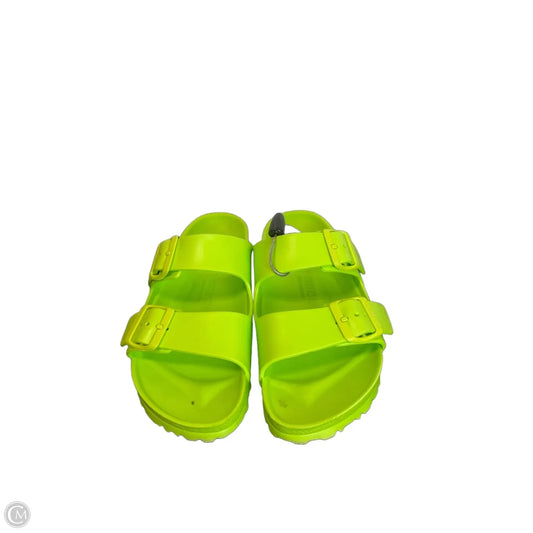 Sandals Flats By Birkenstock In Green, Size: 5