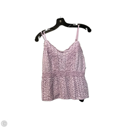 Top Sleeveless By Japna In Purple, Size: L