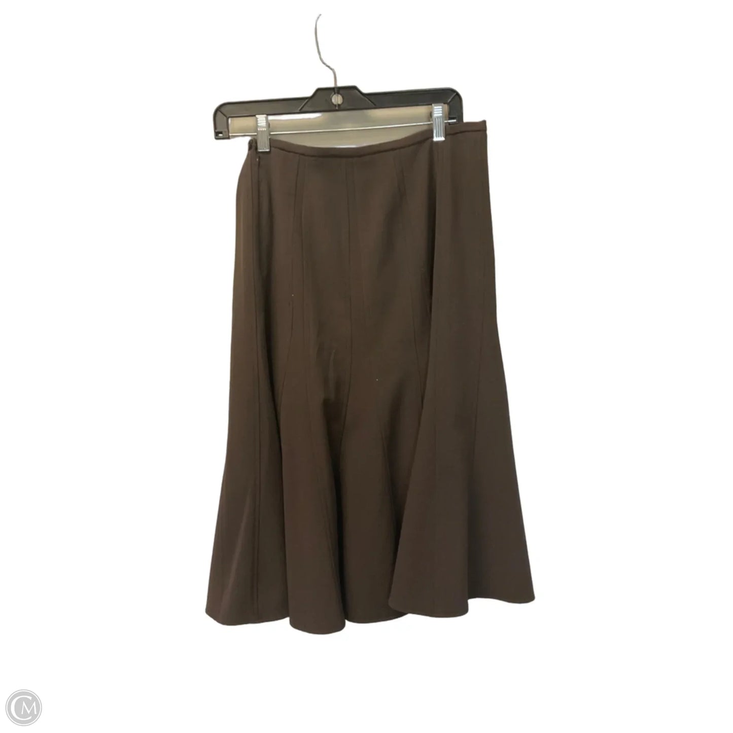 Skirt Midi By Larry Levine In Brown, Size: 8