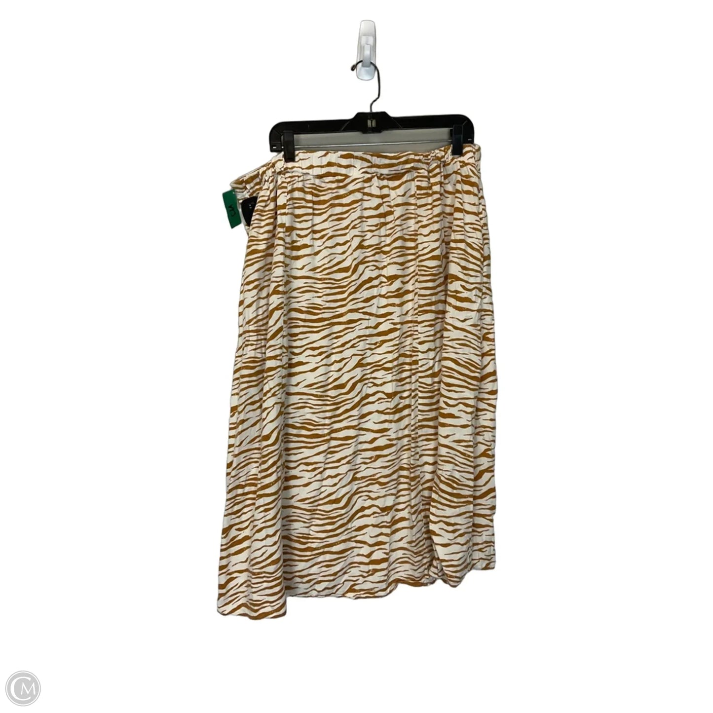 Skirt Midi By Ava & Viv In White & Yellow, Size: Xl