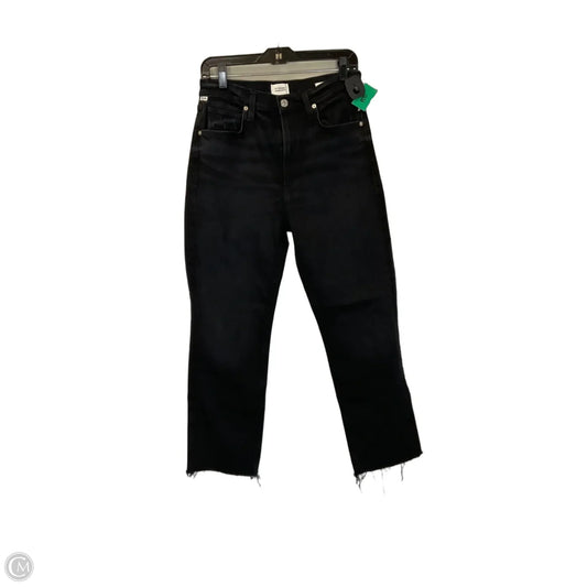 Jeans Straight By Citizens Of Humanity In Black Denim, Size: 6