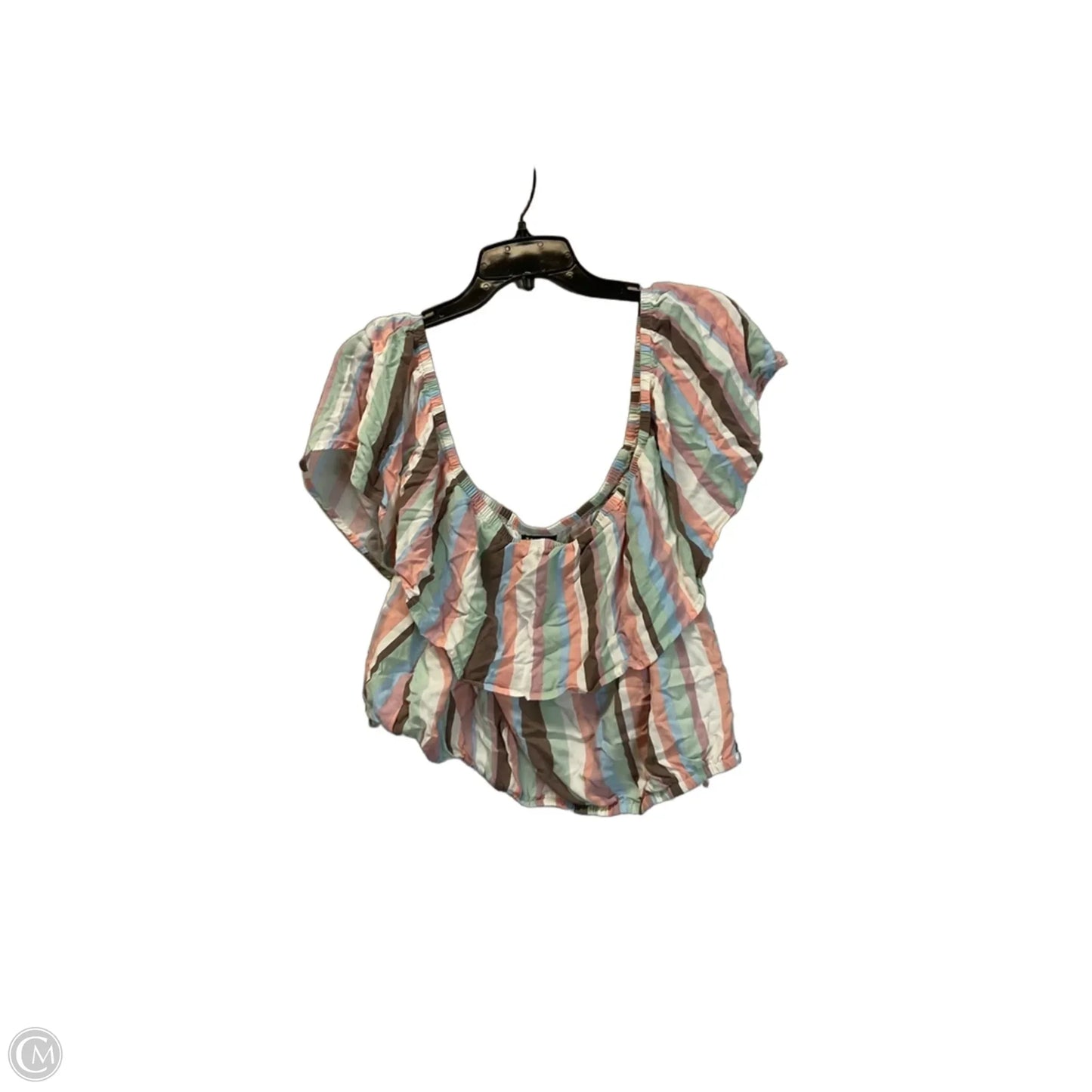 Top Short Sleeve By Torrid In Striped Pattern, Size: 3x