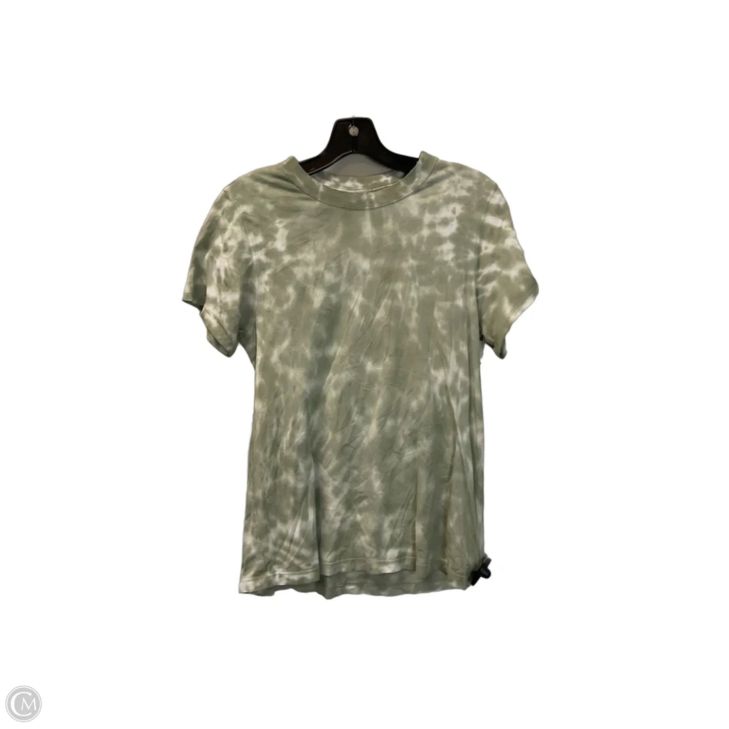 Athletic Top Short Sleeve By Lululemon In Green, Size: 0