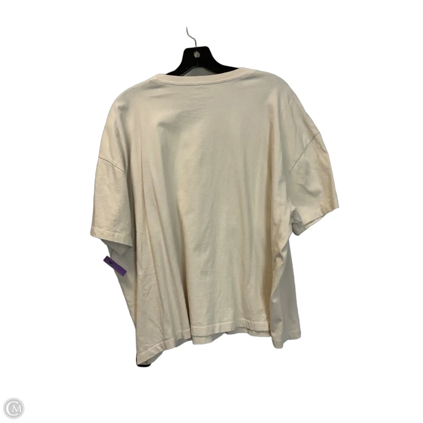 Top Short Sleeve Basic By Life Is Good In Cream, Size: Xxl