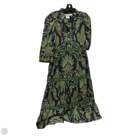 Dress Casual Maxi By Gretchen Scott In Blue & Green, Size: L