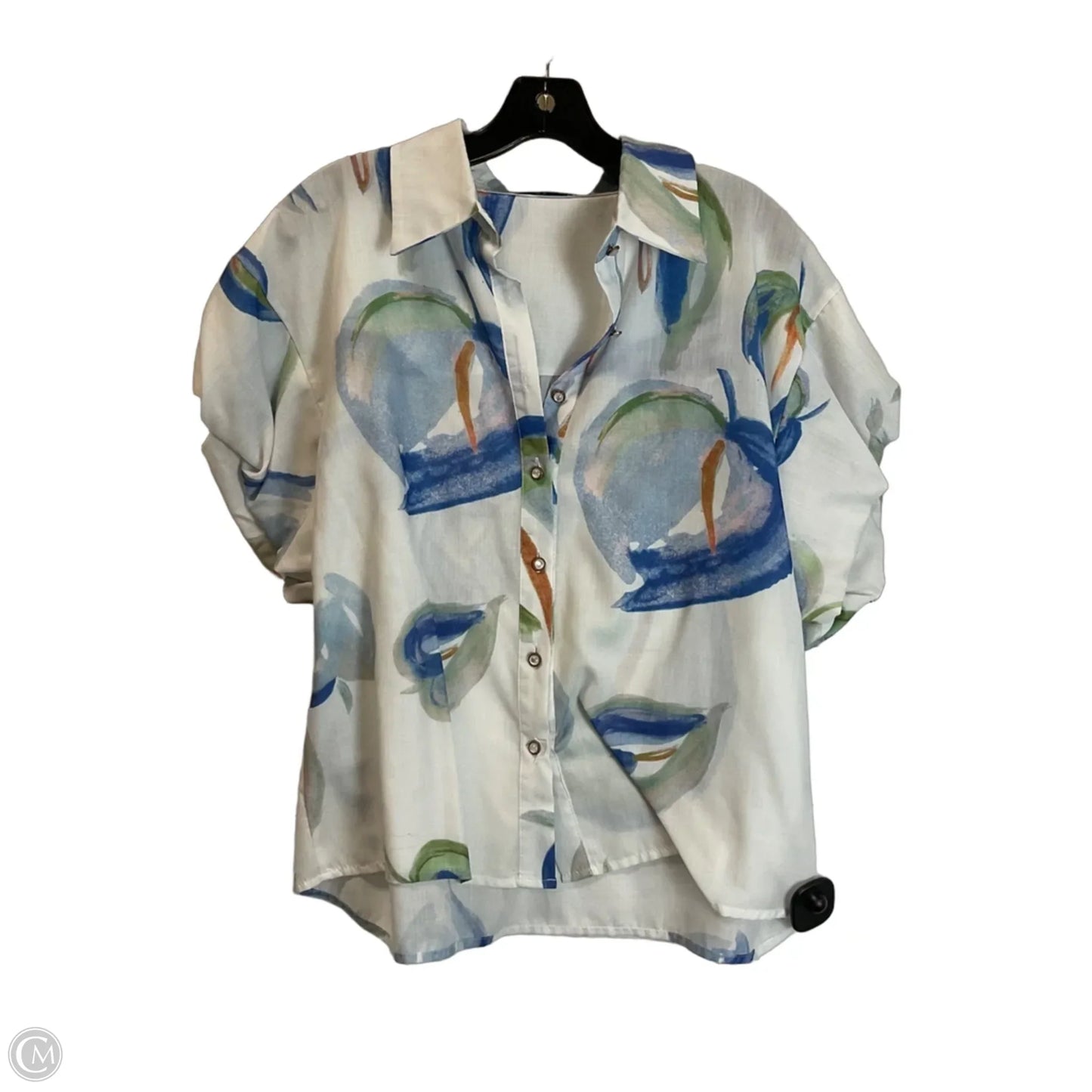 Top Short Sleeve By Clothes Mentor In Blue, Size: M