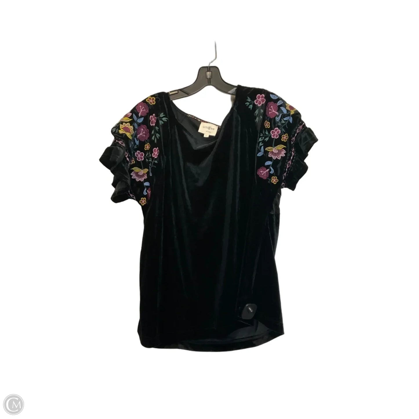 Top Short Sleeve By Umgee In Black, Size: L