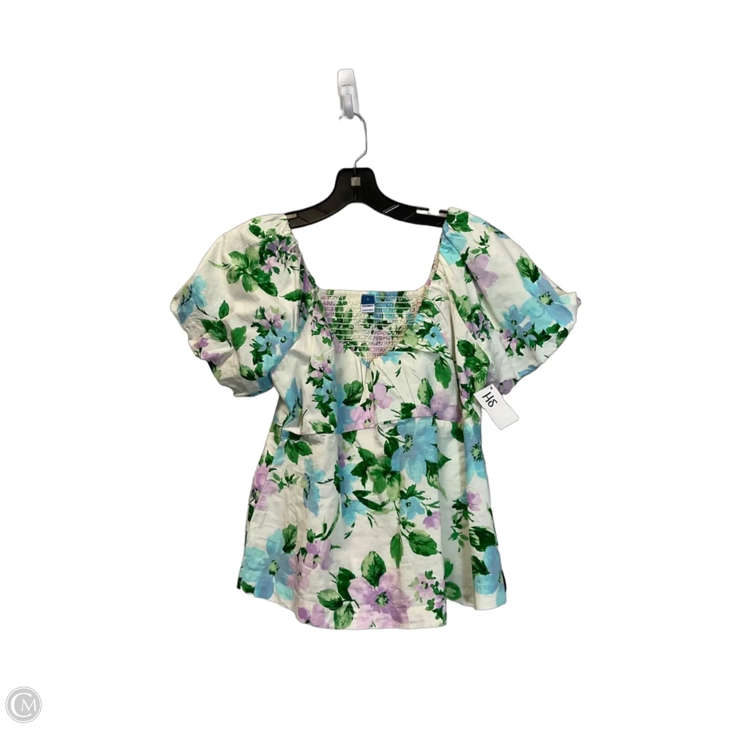 Top Short Sleeve By Old Navy In Floral Print, Size: S