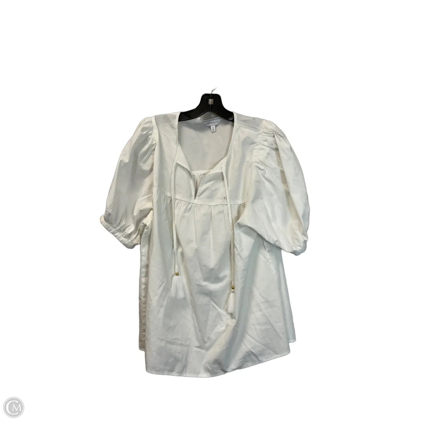 Top Short Sleeve By Crown And Ivy In White, Size: Xl