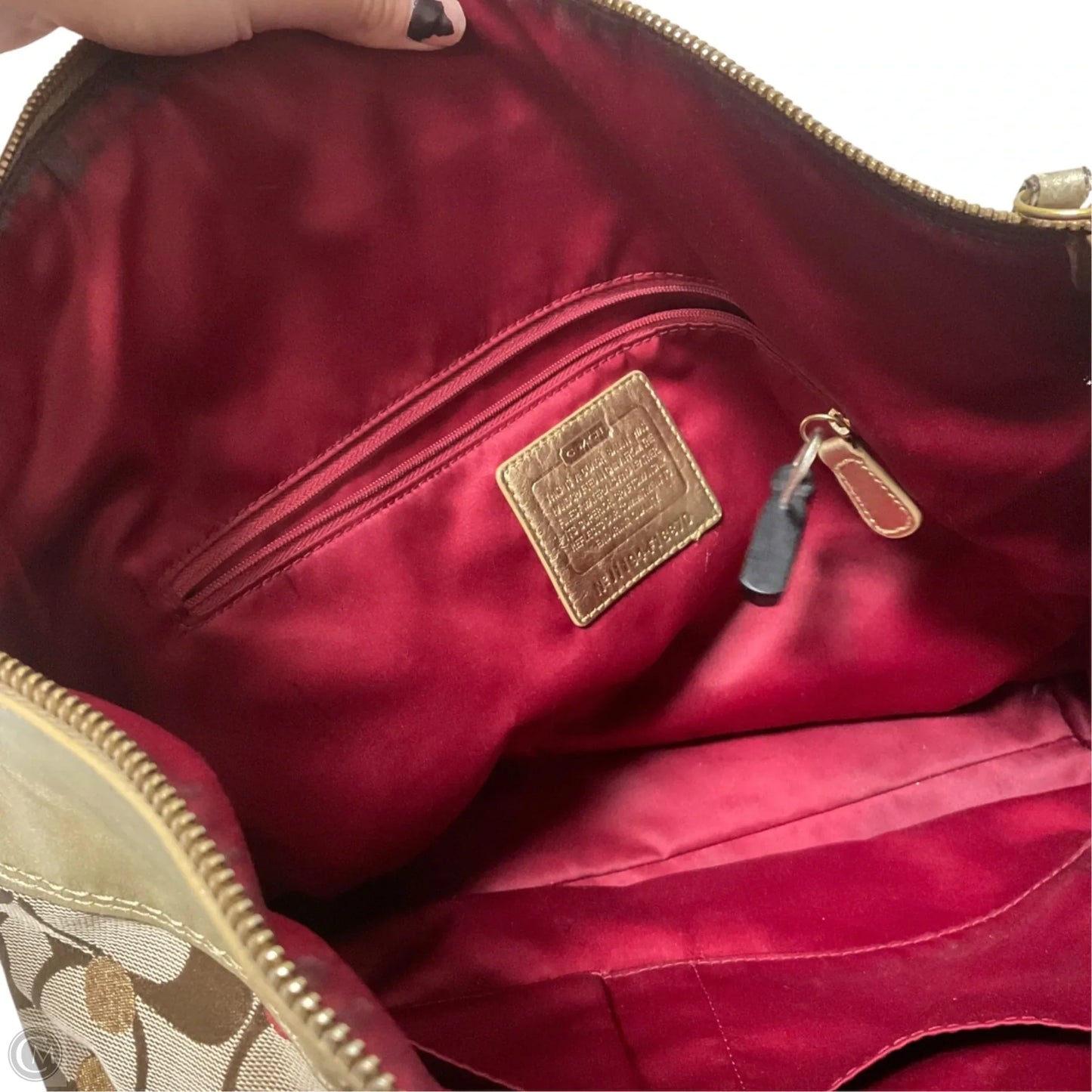 Handbag Designer By Coach, Size: Large