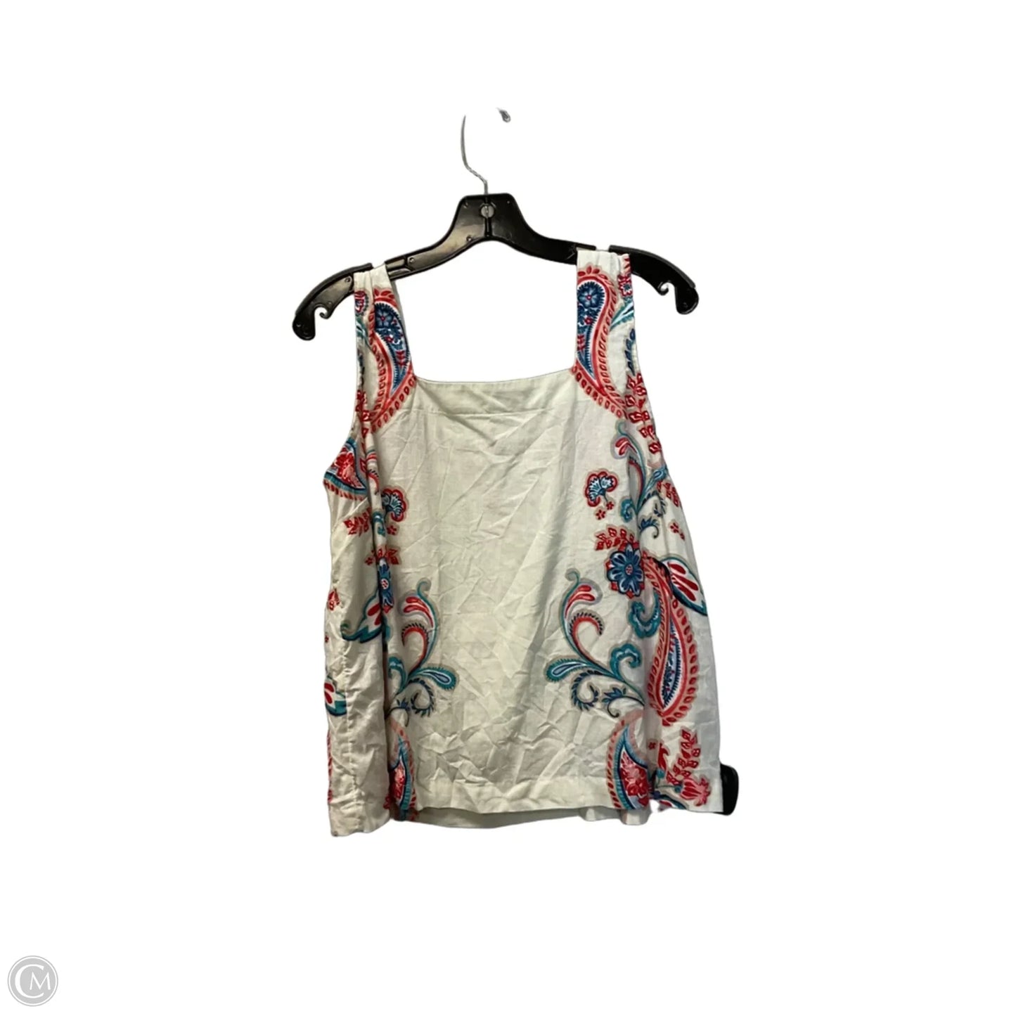 Top Sleeveless By Wonderly In Floral Print, Size: M