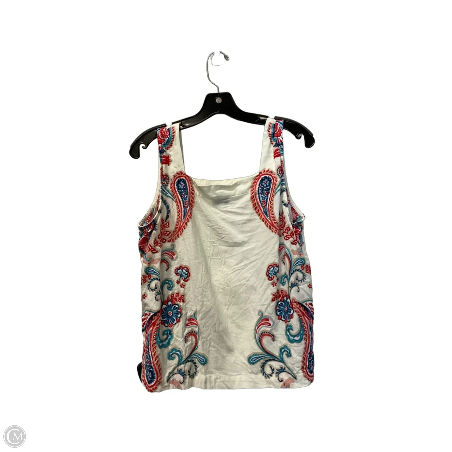 Top Sleeveless By Wonderly In Floral Print, Size: M