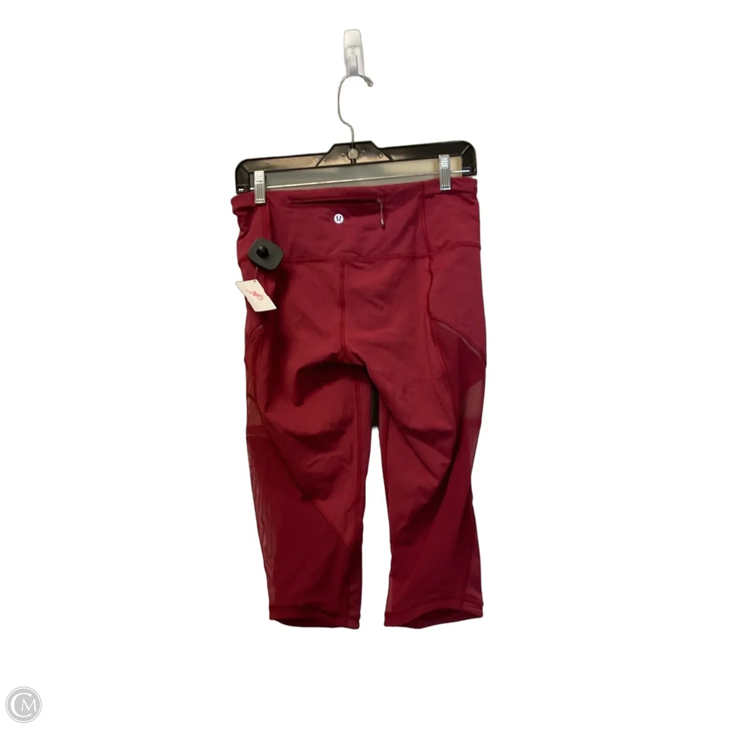 Athletic Capris By Lululemon In Red, Size: 8