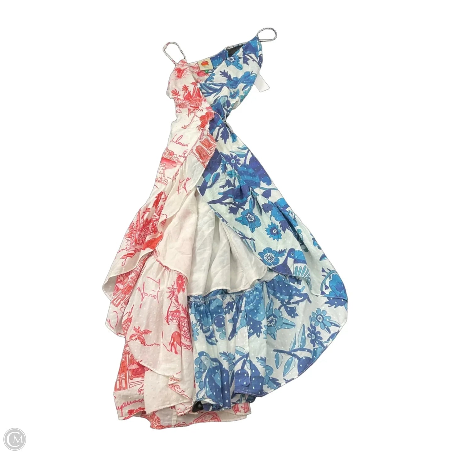 Dress Casual Maxi By Farm Rio In Blue Red & White, Size: Xs
